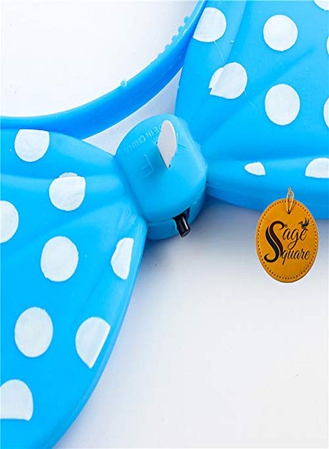 Sage Square Cute LED Lighting Festival Christmas Halloween Party Birthday Hairband/Headband Kids Adult Home Decoration (Blue) (1 Piece) - Image 4